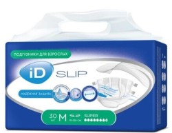 Подгузники для взрослых ID слип супер р. M (70-130 см) 30 шт.