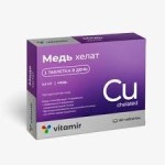 Медь хелат, Vitamir (Витамир) таблетки 100 мг 60 шт