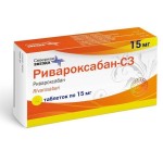 Ривароксабан-СЗ, таблетки покрытые оболочкой пленочной 15 мг 28 шт